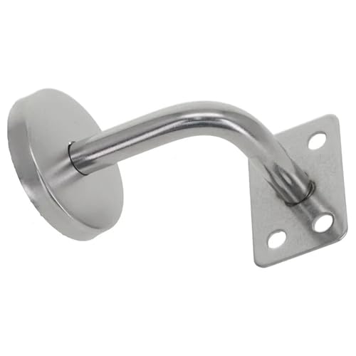 MAQDDO 2PCS Handlauf Halterung Geländer Wand Unterstützung Hand Schiene Balustrade Mopstick Starke Treppe Hand Schiene Befestigung Hardware Zubehör FüR äLtere Menschen(Silver A) von MAQDDO