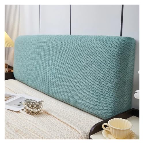MAQDDO All-Inclusive Jacquard Bettkopfteilbezug Einfarbiger elastischer Bettrückenlehnenbezug Schlafzimmer FüR Schlafzimmer(Green,200 cm) von MAQDDO