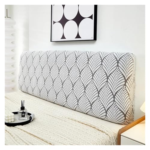 MAQDDO Bettkopfteil-Abdeckung, einfarbig, elastisch, Schutzbezug for die Kopf- und Rückenlehne des Bettes, for Zuhause, Hotel, Schlafzimmer FüR Schlafzimmer(Grey,180cm) von MAQDDO