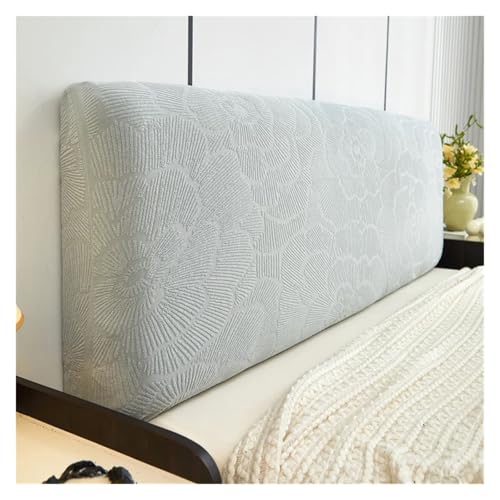 MAQDDO Bettkopfteilbezug, einfarbig, Stretch-Bettkopfteilbezug, All-Inclusive-Bettseitenschutzbezug FüR Schlafzimmer(Color 3,L150cm H50-60cm) von MAQDDO