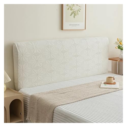 MAQDDO Bettüberwurf, Nachttischbezug, vollständige Abdeckung, Schlafzimmerdekor, Kopfteilbezug, Bettrückenlehnenschutz FüR Schlafzimmer(White,Length 180cm) von MAQDDO