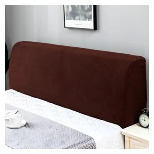 MAQDDO Elastische Hause Einfarbig Bett Kopf Abdeckungen Slipcover Zurück Stuhl Abdeckung Kopfteil FüR Schlafzimmer(Wine RED,M for150-170cm) von MAQDDO