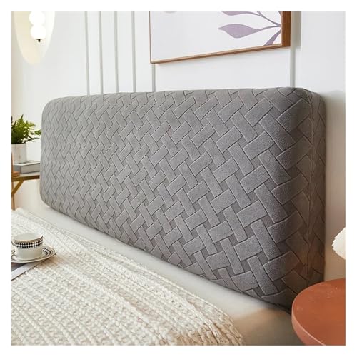 MAQDDO Kopfteilbezug, einfarbig, All-Inclusive, elastischer, Stretch-Plüsch, Überzüge for die Kopf- und Rückenlehne FüR Schlafzimmer(Color 1,W220 x H50-60cm) von MAQDDO