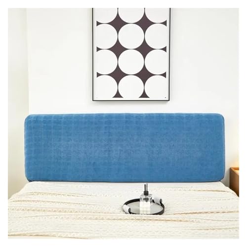MAQDDO Kopfteilbezug, gestrickt, elastisch, Jacquard, Nachttischbezug for Bett im Schlafzimmer, leicht zu reinigender FüR Schlafzimmer(Blue,180cm) von MAQDDO