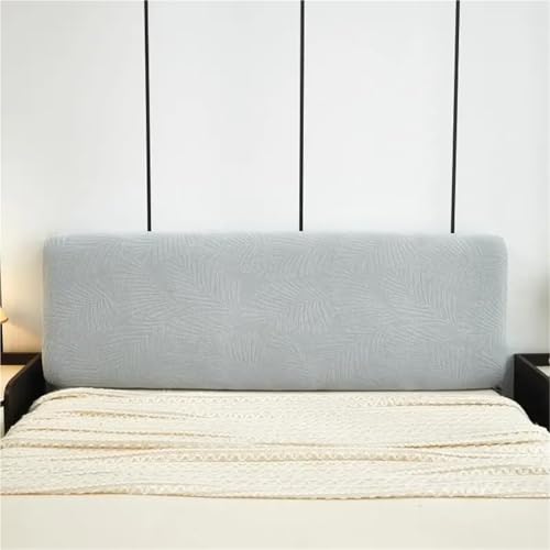 MAQDDO Kopfteilbezug, gestrickt, elastisch, Jacquard, Nachttischbezug for das Bett im Schlafzimmer, einfach zu verwenden und reinigen FüR Schlafzimmer(Light Grey,220cm) von MAQDDO