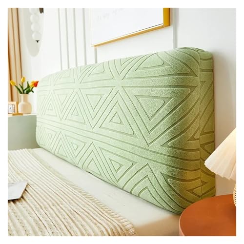 MAQDDO Verdicken Sie den Bettkopfteilbezug, weicher, elastischer Bettkopfbezug, bedruckter All-Inclusive-Bettkopfteilschutz FüR Schlafzimmer(Green,220cm) von MAQDDO