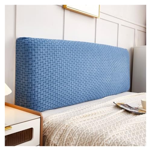 MAQDDO Weiche, Glatte, Gesteppte Kopfabdeckung, verdickter, elastischer Kopfteilbezug, einfarbige Bettrückenlehne, All-Inclusive-Schutzabdeckung FüR Schlafzimmer(Blue,for Board170-190cm) von MAQDDO