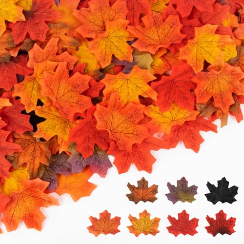 MAQIHAN 350PCS HerbstbläTter Deko - Herbstdeko Innen Outdoor Aesthetic Autumn Fall Decor Herbst BläTter Girlande Herbst KüNstliche BläTter Deko Fenster Halloween Erntedankfest Herbstdeko Tisch MAQIHAN 350PCS HerbstbläTter Deko - Herbstdeko Innen Outdoor Aesthetic Autumn Fall Decor Herbst BläTter Girlande Herbst KüNstliche BläTter Deko Fenster Halloween Erntedankfest Herbstdeko Tisch von MAQIHAN