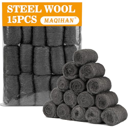 Stahlwolle 0000 Gegen Mäuse Vertreiben - MAQIHAN 15 Stück Metal Polish Stahlwolle Fein 0000 Gegen Ratten Steel Wool 0000 Eisenwolle Nagerschutz Bauschaum Stahlwolle 0000 Gegen Mäuse Vertreiben - MAQIHAN 15 Stück Metal Polish Stahlwolle Fein 0000 Gegen Ratten Steel Wool 0000 Eisenwolle Nagerschutz Bauschaum von MAQIHAN
