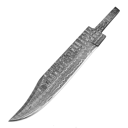 Damast Klinge Handgeschmiedete Damast Rohling Damascus blank blade 6031EA von MAQSON