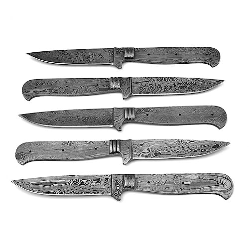 Damast Klingen Bayerischer klingen jagd Nicker Messer bau Rohling 5 stück4211 von MAQSON