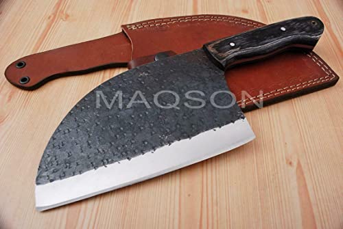 Küchenmesser, 1095 Karbon Stahl Küchen Messer, Hackbeil Handgefertigt Hack Beil MAQ4517 von MAQSON