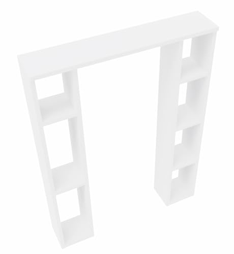 MARAND Badezimmer Schrank – Apothekerschrank - Badezimmermöbel - Badschrank schmal – Badezimmer Unterschrank - Badmöbel - Holzwerstoff - Matt Weiß von MARAND