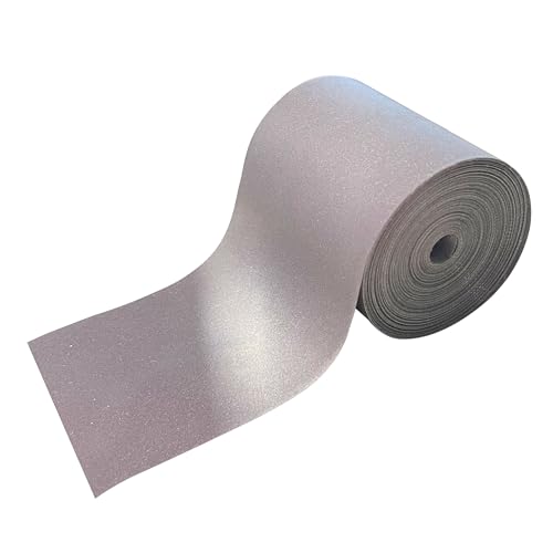 MARARDI Reflektierendes Klebeband zum Nähen - Reflektorband [2 Meter x 50 mm] [Grau] 100% Polyester - Reflektor Tape Hohe Sichtbarkeit - Reflexionsvermögen ≥380 von MARARDI