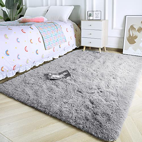 MARATIP Flauschiger Teppich für Wohnzimmer, große Größe, modernes Wohnzimmer, Mädchen, weicher und Flauschiger Teppich für das Schlafzimmer(grau,200 x 300 cm) MARATIP Flauschiger Teppich für Wohnzimmer, große Größe, modernes Wohnzimmer, Mädchen, weicher und Flauschiger Teppich für das Schlafzimmer(grau,200 x 300 cm) von MARATIP