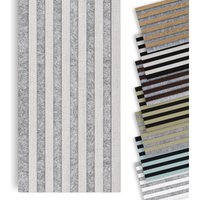 Marbet Design - Lamellenwand Woodline 270x30cm Akustikpaneele Holz, Wandpaneele Holzpaneele Wand (0.81m²): 270x30 cm, Grau - Beton von MARBET DESIGN