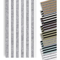 Marbet Design - Lamellenwand Woodline 270x30cm Akustikpaneele Holz, Wandpaneele Holzpaneele Wand (0.81m²): 270x30 cm, Grau - Weiß von MARBET DESIGN