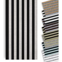 Marbet Design - Lamellenwand Woodline 270x30cm Akustikpaneele Holz, Wandpaneele Holzpaneele Wand (0.81m²): 270x30 cm, Schwarz - Beton von MARBET DESIGN