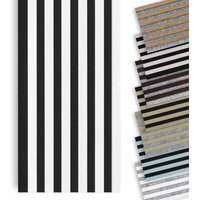Marbet Design - Lamellenwand Woodline 270x30cm Akustikpaneele Holz, Wandpaneele Holzpaneele Wand (0.81m²): 270x30 cm, Schwarz - Weiß von MARBET DESIGN