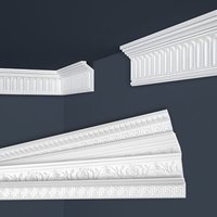 Marbet Design - Stuckleisten weiß gemustert, eps Styropor formfest, Marbet Deckenleisten Serie-B: B-19 / 29x75mm, Max. Paket (bester Meterpreis) von MARBET DESIGN