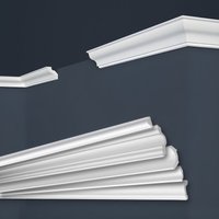 Marbet Design - Stuckleisten xps Styropor weiß 2 Meter Deckenleisten Wandleisten E-Leisten Modelle: E-22 / 30x31mm, 20 Meter / 10 Leisten von MARBET DESIGN
