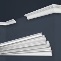 Marbet Design - Stuckleisten xps Styropor weiß 2 Meter Deckenleisten Wandleisten E-Leisten Modelle: E-24 / 29x29mm, 20 Meter / 10 Leisten von MARBET DESIGN