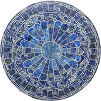 Marmor Esszimmer Tischplatte Blue Lapislazuli von MARBLEINLAY