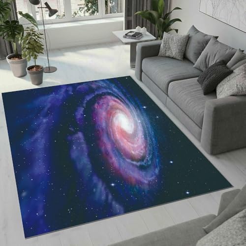MARBRE Universum Teppich Wohnzimmer Schlafzimmer 3D Sternenhimmel Teppiche rutschfest Waschbarer Kurzflor Teppich Grösse 60x90 cm Flauschig Weich Soft Home Outdoor Carpet Matte(Image 10-17) von MARBRE