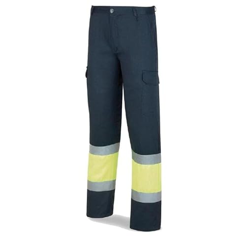 Marke 388-pfy/A40 – Pantalon Hohe Sichtbarkeit gelb blau 40 von MARCA