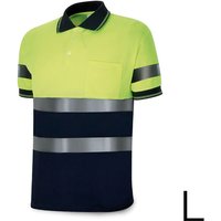 Zweifarbiges Polyester-Poloshirt mit hoher Sichtbarkeit und kurzen Ärmeln. Polyestergewebe 160g. atmungsaktiv Größe l 1288pavxmcyfa/l mark Zweifarbiges Polyester-Poloshirt mit hoher Sichtbarkeit und kurzen Ärmeln. Polyestergewebe 160g. atmungsaktiv Größe l 1288pavxmcyfa/l mark von MARCA