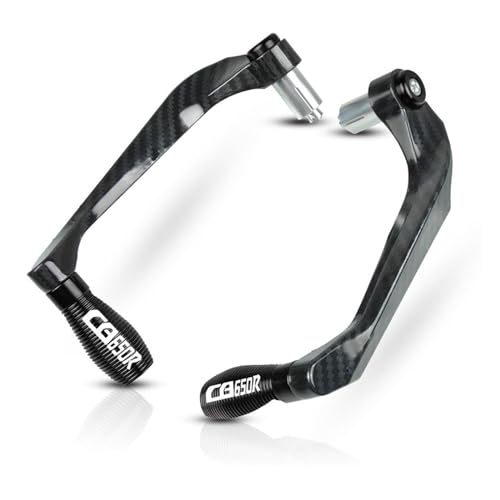 MARCAI Handguards Motorrad Hebelschutz Für HON&DA CB650R CB 650R 2018 2019 2020 2021 2022 Motorrad Lenkergriffe Bremskupplungshebelschutz Universalhebelschutz(Schwarz) von MARCAI