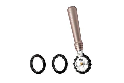 MARCATO Pastawheel Teigschneider, Rosa. Aus eloxiertem Aluminium. 15 x 3 x 3 cm. Präziser Schnitt. Elegantes Design von MARCATO