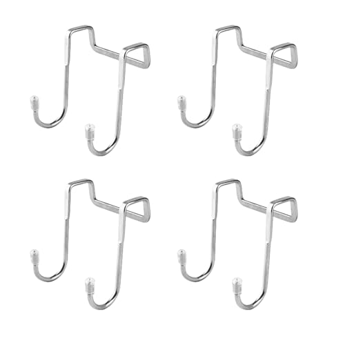 MARCBUSE Set mit 4 starken belastbaren Haken, praktische Edelstahlhaken für effiziente Aufbewahrungslösung auf kleinem Raum, vertikale Raumnutzung von MARCBUSE