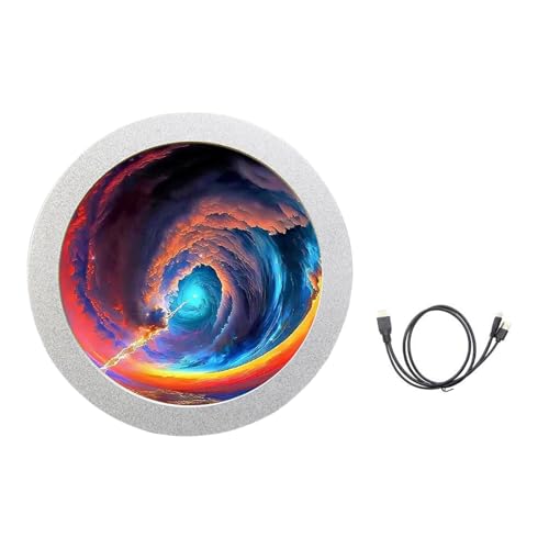 USB Typ C Sekundärdisplay 7,1 cm (2,8 Zoll), 480 x 480, für PC-Builds mit dynamischen Video-Hintergründen und Metallgehäuse, LCD-Monitor von MARCBUSE