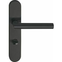 Marchesi - Drückergarnitur gehrung, wc 90 links, Edelstahl schwarz matt önorm von MARCHESI