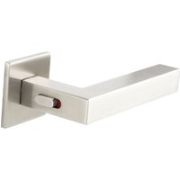 Marchesi Drückerpaar Square Smart Look - Türgriffe mit integrierter Verriegelung für TS 38-45 mm, Edelstahl matt von MARCHESI