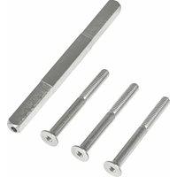 Marchesi - Profilstift für ts 56-65 Drückerstift mit Schrauben Vierkant 8 / 8,5 Stahl verzinkt von MARCHESI