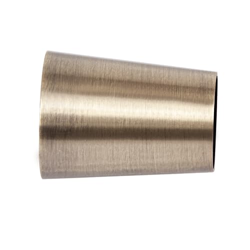 Mardom Endstück Gardinenstange Kegel 16mm - Endknöpfe fur Gardinenstange, Gardinenstangen Endstücke - Farbe Antikes Messing von MARDOM HOME