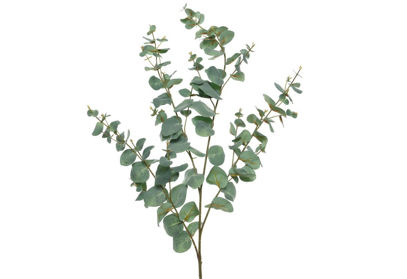 Kunstzweig Zweig Eukalyptus Kunstzweig Kunstpflanze Dekozweig H: 1,18m Tischdeko, MARELIDA, Höhe 118 cm von MARELIDA