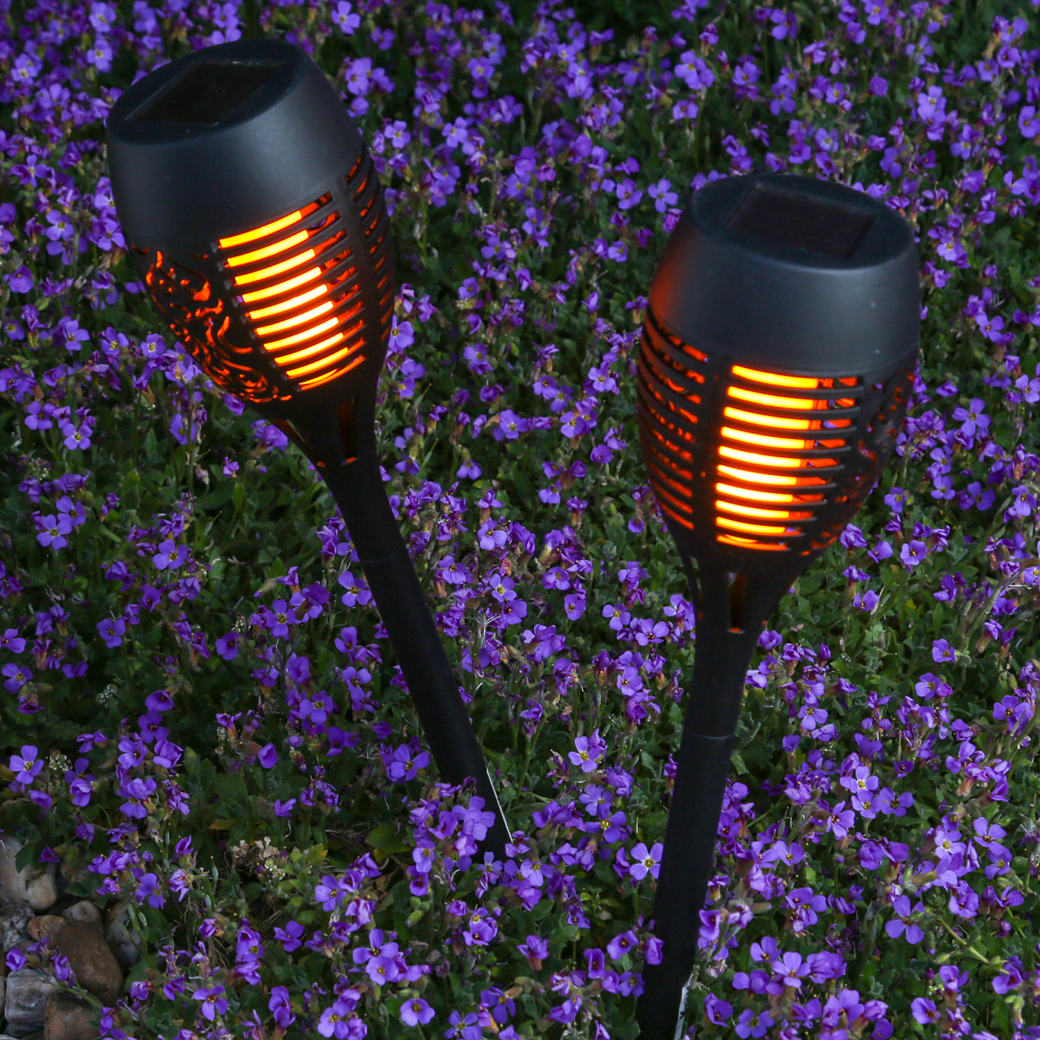 LED Solar Fackel - Gartenfackel - simulierter Flammeneffekt - H: 50cm - Lichtsensor - 1 Stück LED Solar Fackel - Gartenfackel - simulierter Flammeneffekt - H: 50cm - Lichtsensor - 1 Stück von MARELIDA
