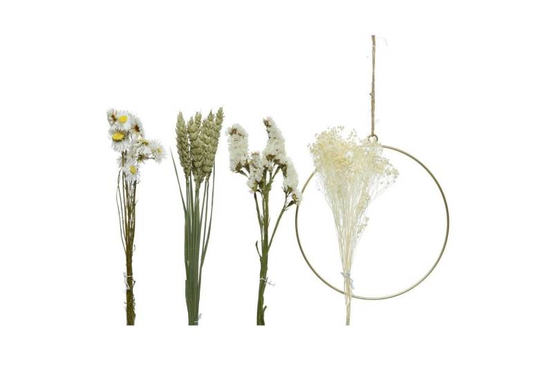 MARELIDA Bastelkranz Bastelset DIY Dekoring mit Trockenblumen Trockenblumenkranz Blumenring von MARELIDA