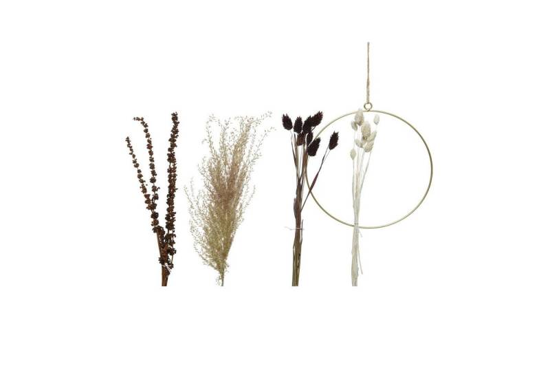 MARELIDA Bastelkranz Bastelset DIY Dekoring mit Trockenblumen Trockenblumenkranz Blumenring von MARELIDA