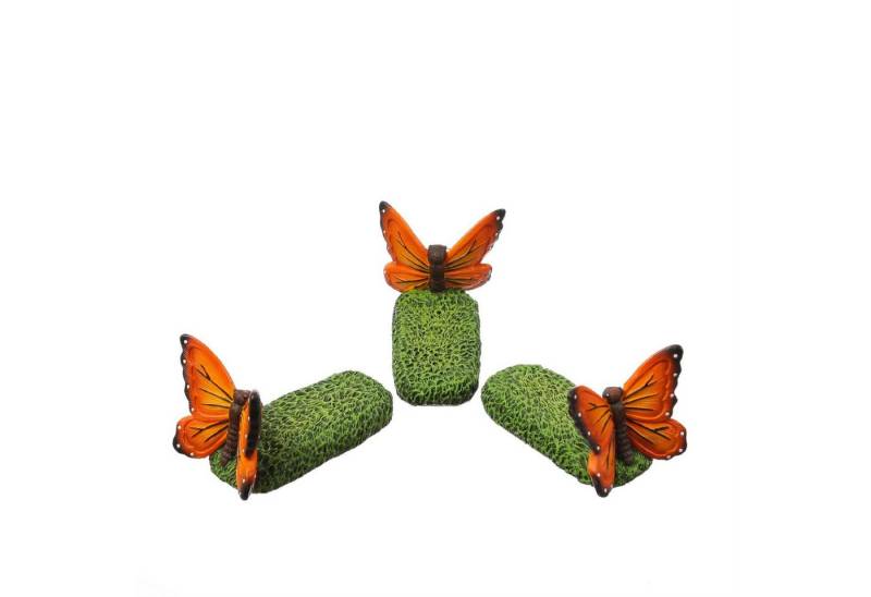 MARELIDA Blumentopfuntersetzer Blumentopffüße Schmetterling Pflanzkübel Untersetzer Kübelfüße 3er Set, 3-tlg. von MARELIDA