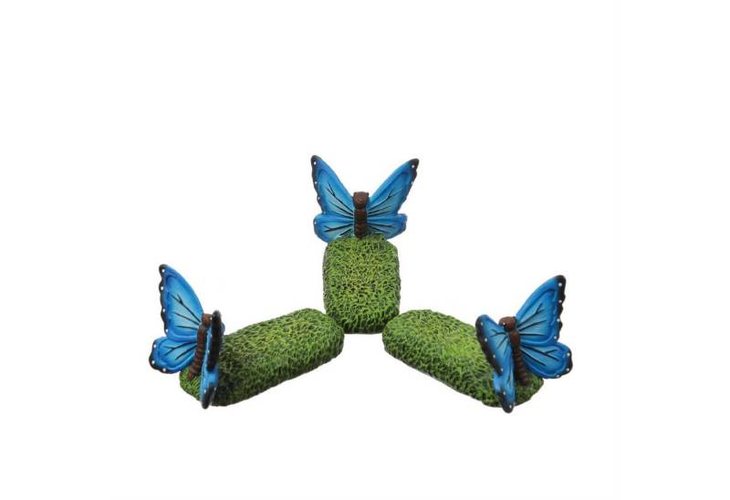 MARELIDA Blumentopfuntersetzer Blumentopffüße Schmetterling Pflanzkübel Untersetzer Kübelfüße 3er Set, 3-tlg. von MARELIDA
