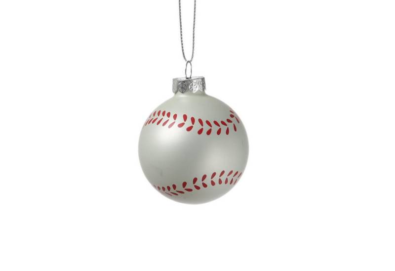 MARELIDA Christbaumschmuck Weihnachtsbaumschmuck Baseball D: 5,6cm Weihnachtskugel Sport von MARELIDA