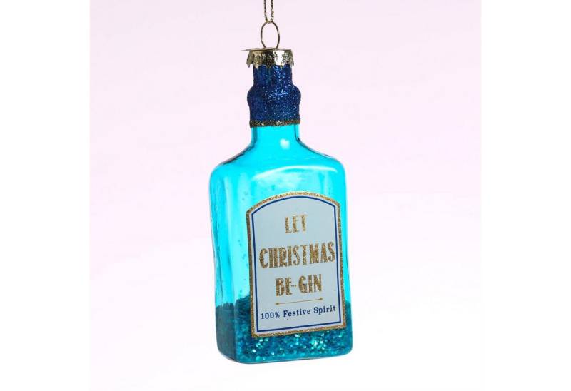 MARELIDA Christbaumschmuck Weihnachtsbaumschmuck GIN Flasche Glas mundgeblasen H: 12cm MARELIDA Christbaumschmuck Weihnachtsbaumschmuck GIN Flasche Glas mundgeblasen H: 12cm von MARELIDA