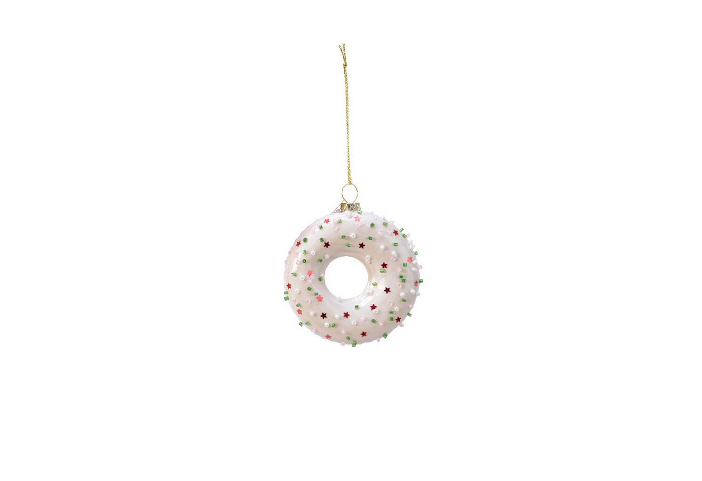 MARELIDA Christbaumschmuck Weihnachtsbaumschmuck Glas Donut mit bunten Streuseln H: 8,5cm creme MARELIDA Christbaumschmuck Weihnachtsbaumschmuck Glas Donut mit bunten Streuseln H: 8,5cm creme von MARELIDA