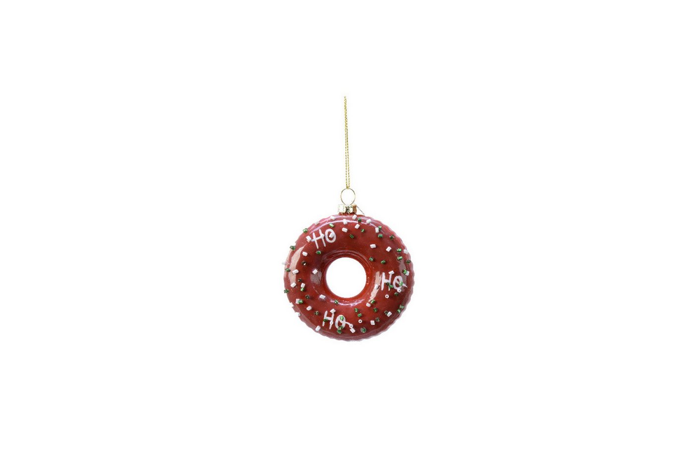 MARELIDA Christbaumschmuck Weihnachtsbaumschmuck Glas Donut mit bunten Streuseln H: 8,5cm rot MARELIDA Christbaumschmuck Weihnachtsbaumschmuck Glas Donut mit bunten Streuseln H: 8,5cm rot von MARELIDA