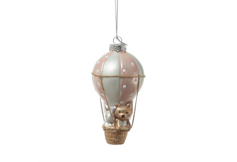 MARELIDA Christbaumschmuck Weihnachtsbaumschmuck Heißluftballon mit Bär Hase Weihnachtskugel rosa MARELIDA Christbaumschmuck Weihnachtsbaumschmuck Heißluftballon mit Bär Hase Weihnachtskugel rosa von MARELIDA