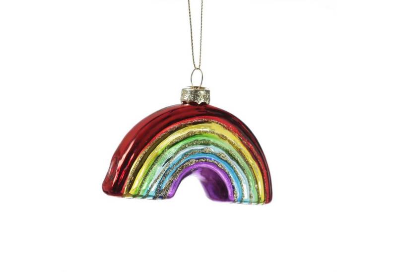 MARELIDA Christbaumschmuck Weihnachtsbaumschmuck Regenbogen Rainbow bunt mit Glitzer Glas L: 10cm MARELIDA Christbaumschmuck Weihnachtsbaumschmuck Regenbogen Rainbow bunt mit Glitzer Glas L: 10cm von MARELIDA